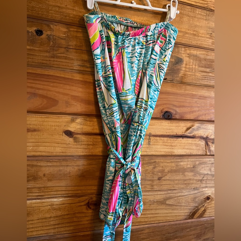 Lilly Pulitzer You Gotta Regatta Strapless Romper